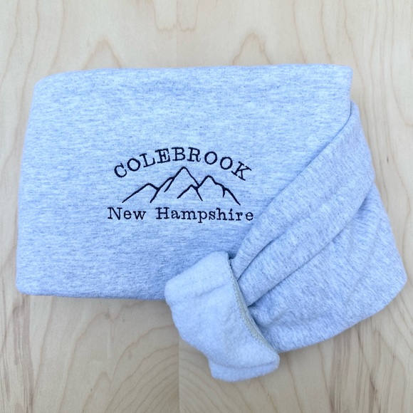 Embroidered Crewneck Sweatshirt - Colebrook NH - Picture 4 of 4